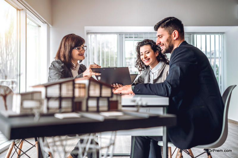 couple with Real Estate Agent