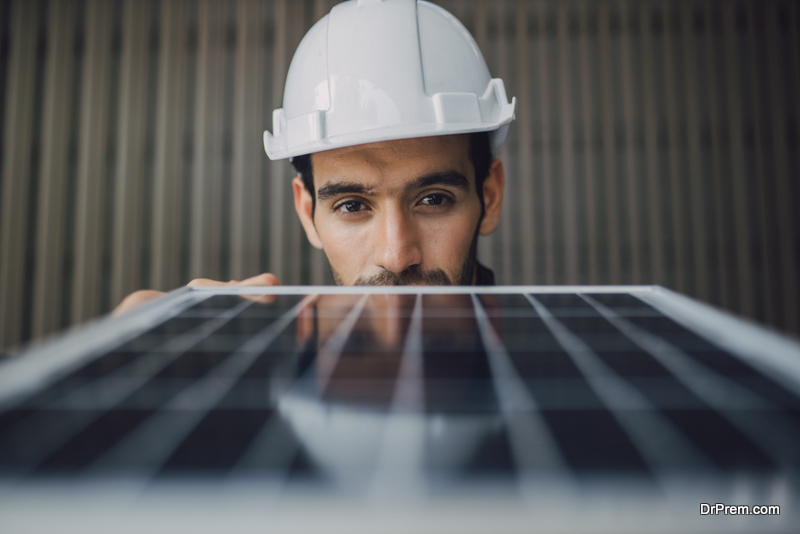 professional-checking-Solar-Panel