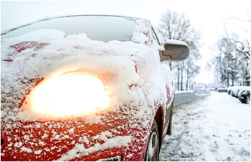 vehicle in bad weather